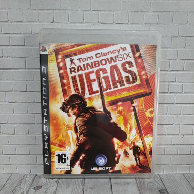 BD  KASET ORIGINAL PS3 TOM CLANCYS RAINBOW SIX VEGAS Usa Bahasa Inggris Lengkap manual book