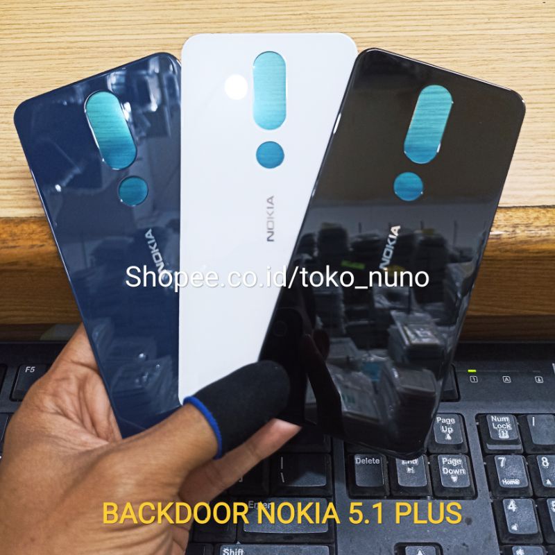 Backdoor Tutup Belakang Back Casing Nokia 4.2 / Nokia 5.1 Plus / Nokia 6.1 Plus Bahan Kaca
