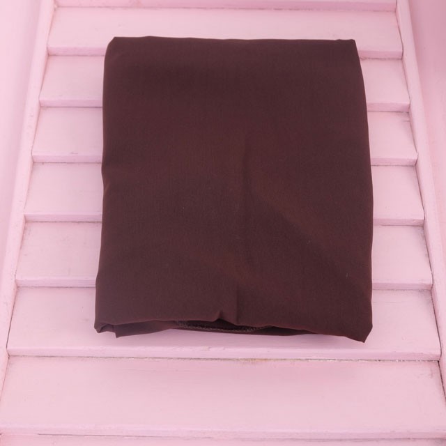 Jilbab Segiempat Wolfis 130x130  ( Kerudung Syari Polos )-DARKCHOCO