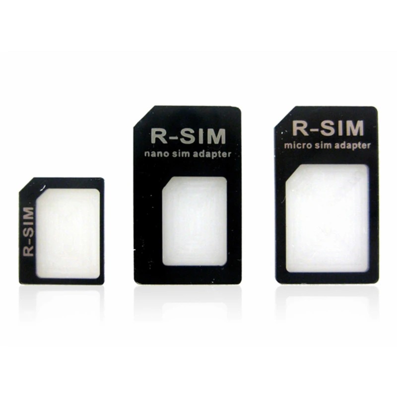 4 in 1 noosy Dual Sim Card Adapter For iPhone 6 X 7 8 Samsung Nano SIM card adapter to
