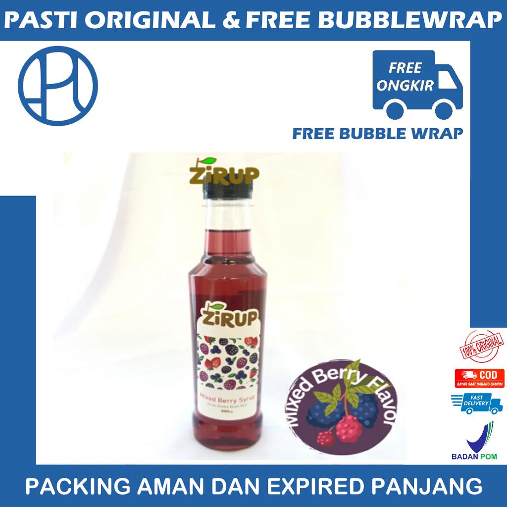 ZIRUP Minuman Sirup Rasa ANEKA BERI MIXED BERRY FLAVOR 350ML