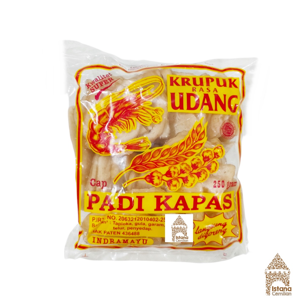 Kerupuk Udang Cap Padi Kapas Indramayu Kualitas Super 250 Gram