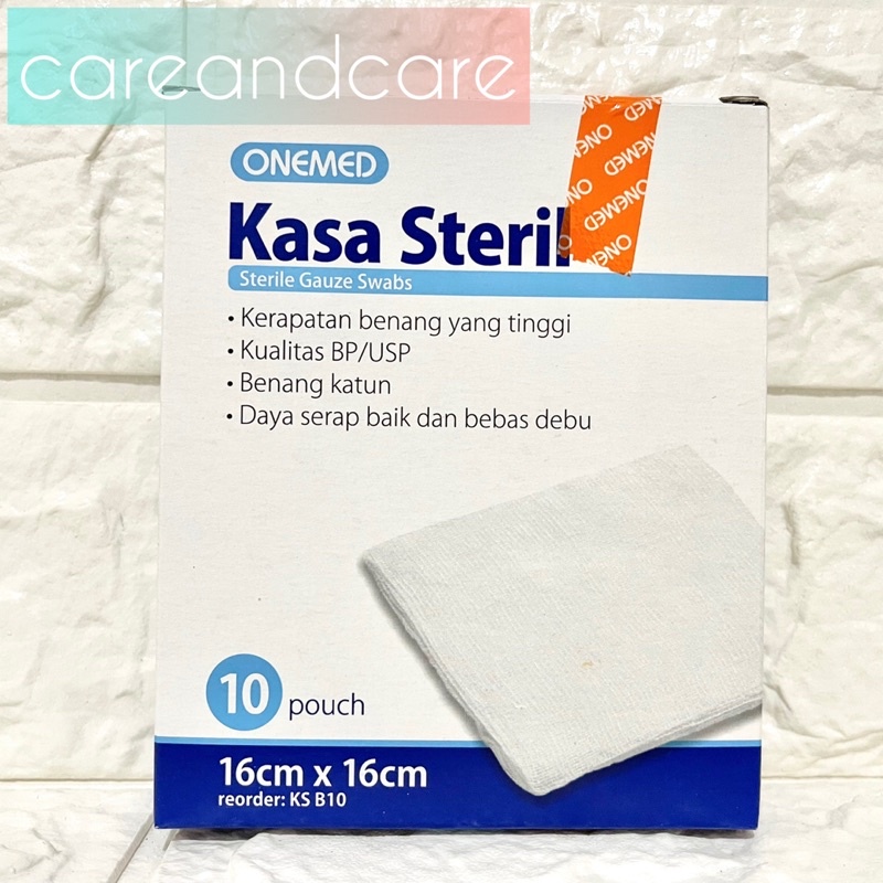 KASA STERIL 16X16 (16cm x 16cm) ONEMED ISI 10 PER BOX