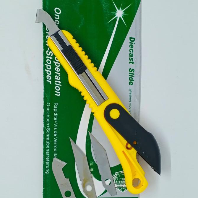 

Mantap Paket Pisau Cutter Acrylic Akrilik + Refill Mata Cutter Acrylic Isi 6 Hot Sale