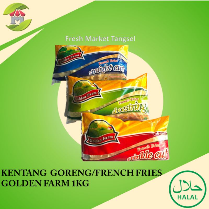 

Kentang Goreng/ French Fries Golden Farm 1kg