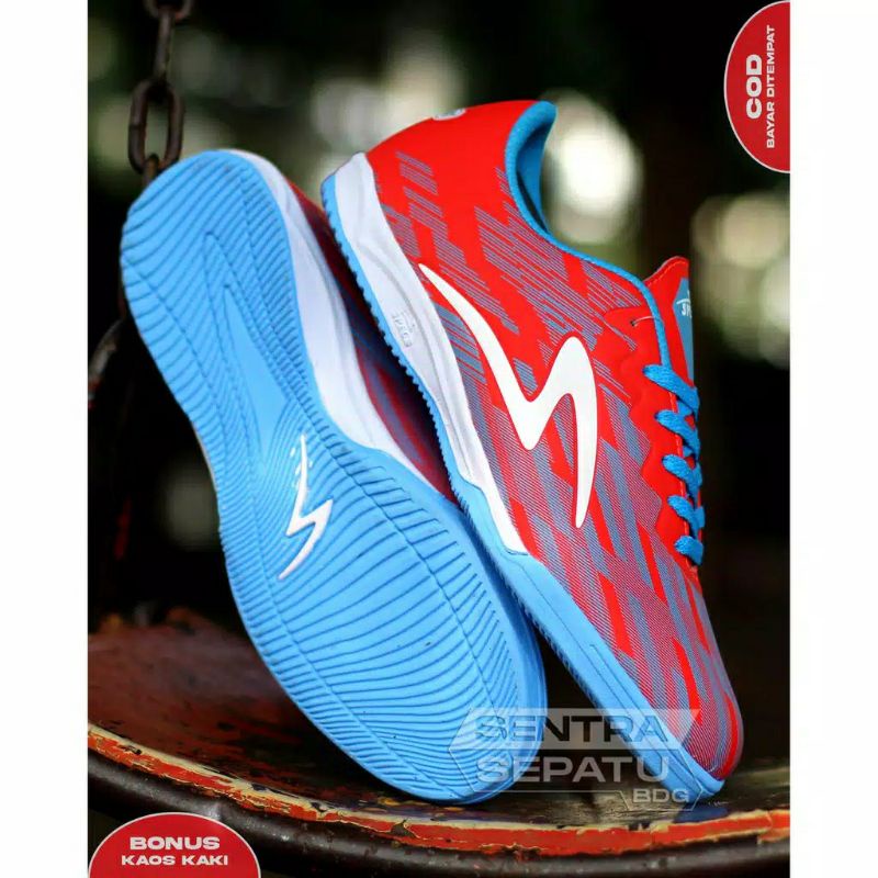 SEPATU FUTSAL SPECS LIGHTSPEED II MK RED FG 2020 GRADE ORI INDO