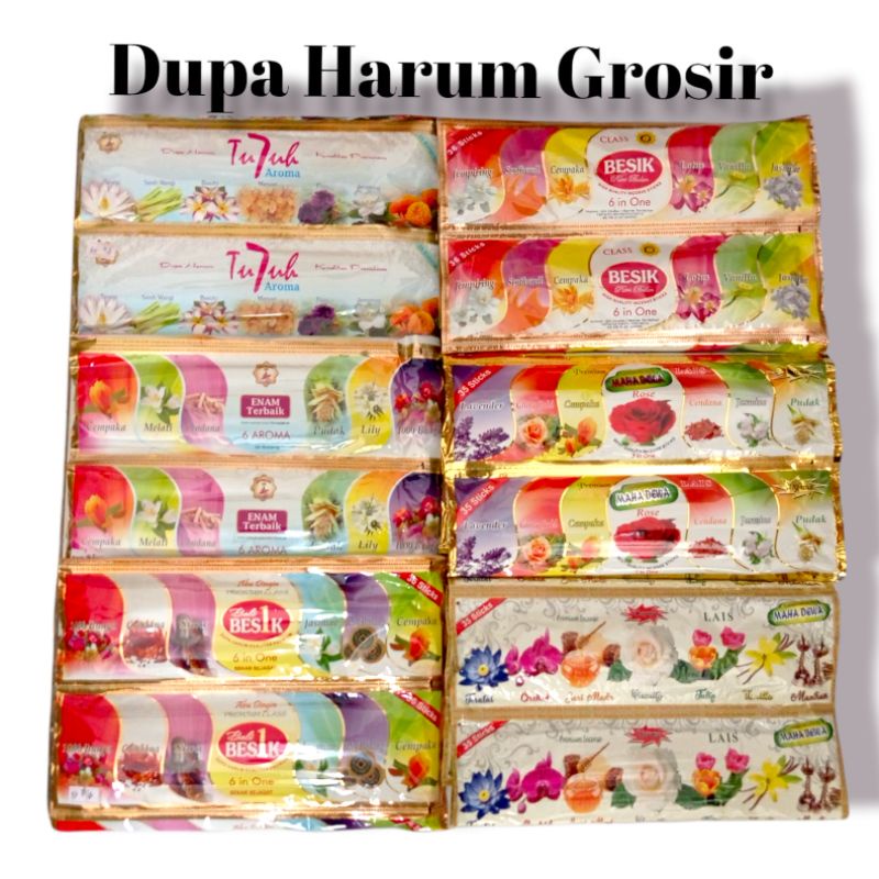 Dupa Hio wangi aromatic 6 aroma renteng