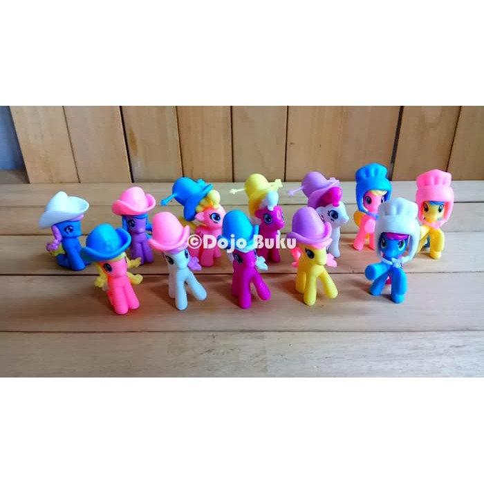 GARANSI TERBAIK  Figure Little Pony Topi Koboi 12 Karakter