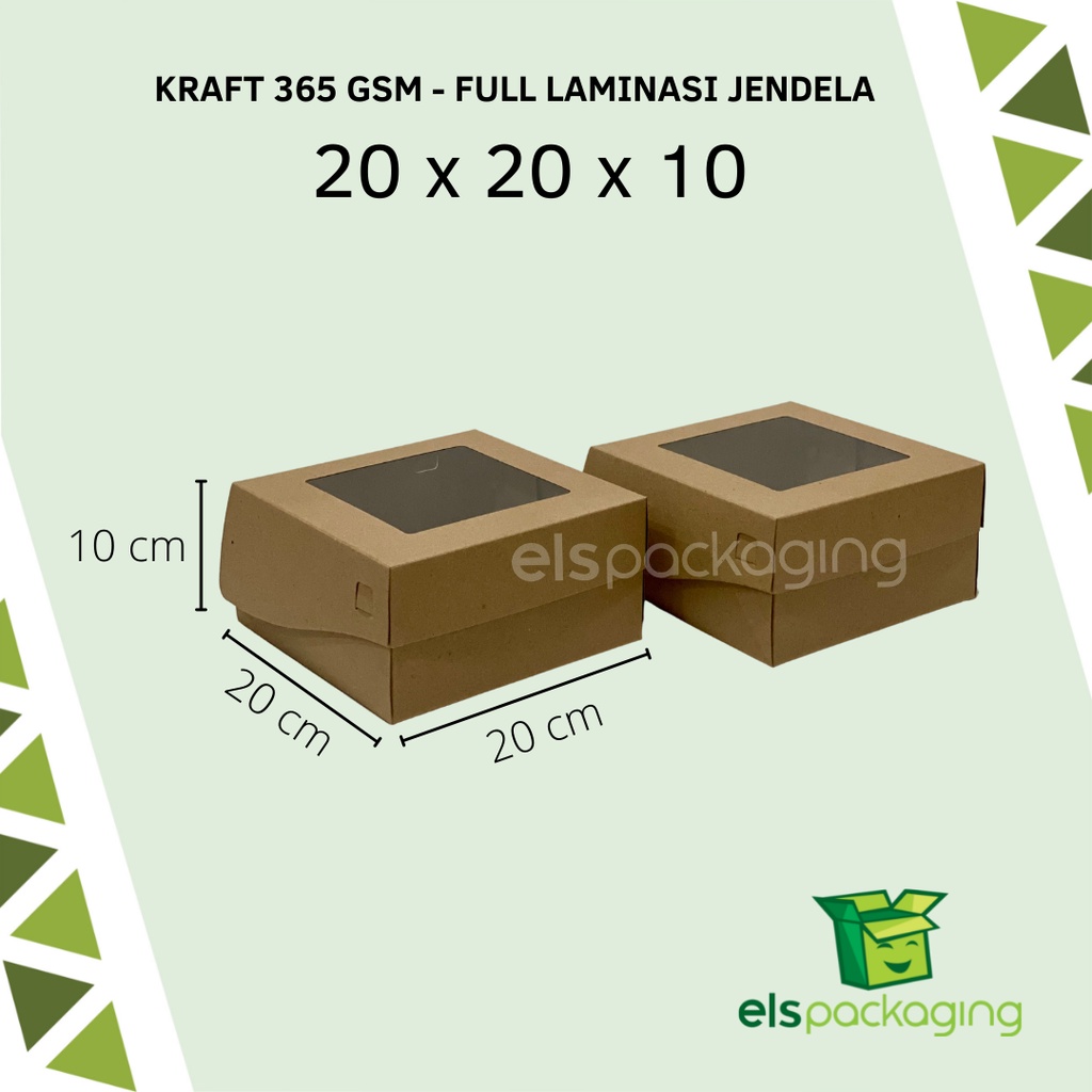 

Dus Chiffon Premium Dus Kraft Coklat Dus Murah Dus Nasi Berkat Dus Laminasi Jendela 20x20x10