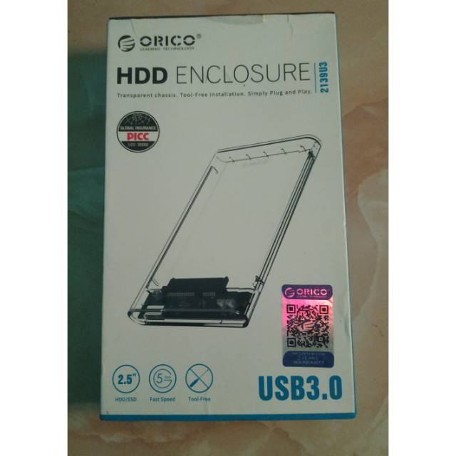 Orico HDD ENCLOSURE + HDD 500GB Include