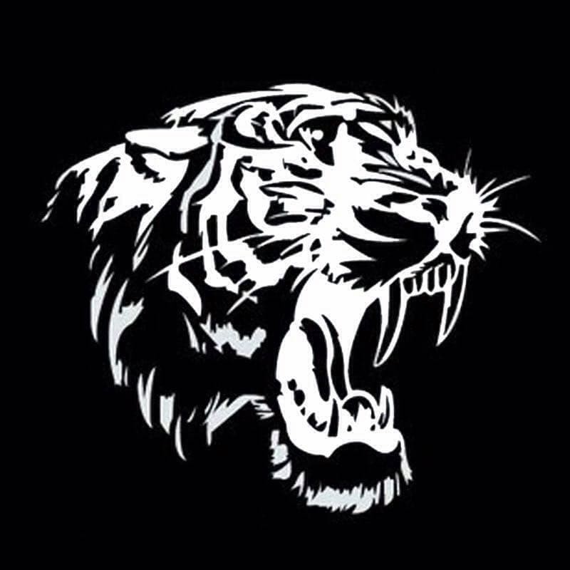 Cutting Stiker Tiger Head Kepala Harimau Sticker Tembok Vinyl Decal