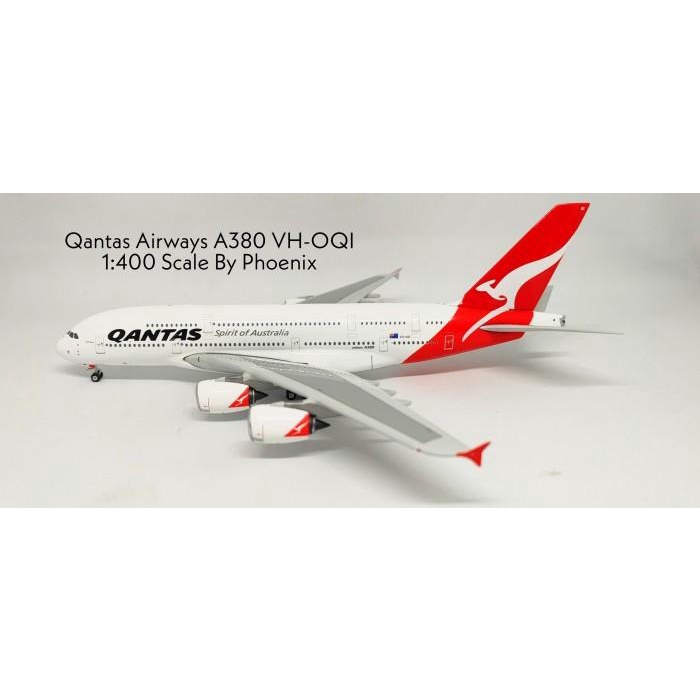 Diecast | Qantas Airways A380 Vh-Oqi By Phoenix 1:400 Scale