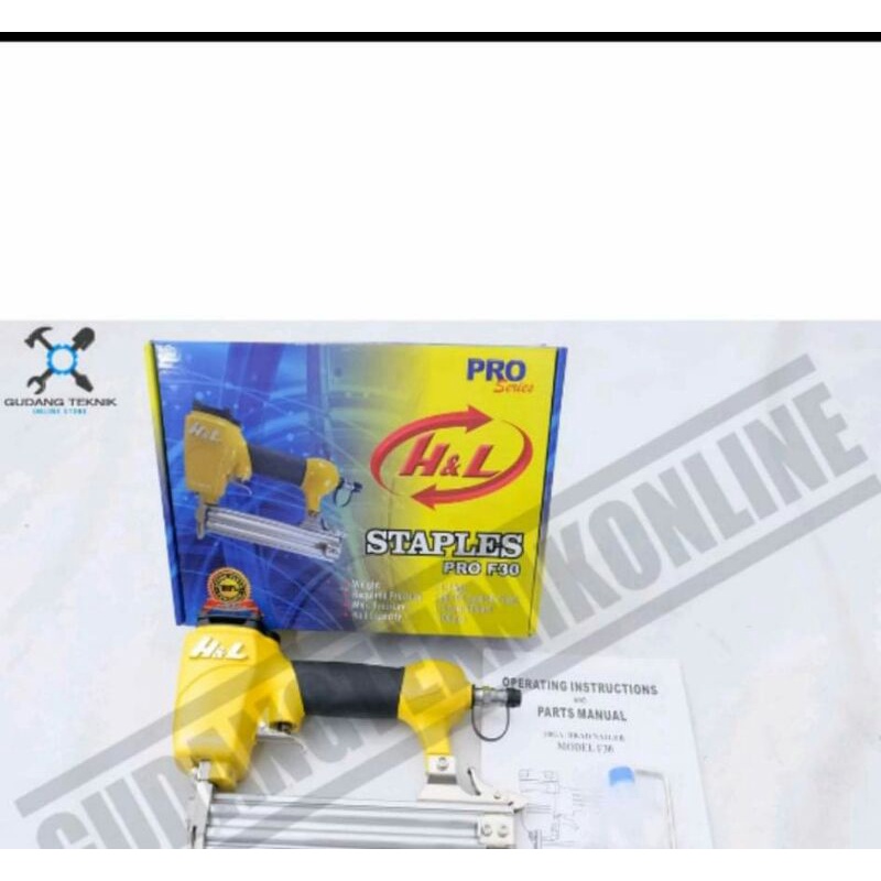 

Mesin Paku Tembak Air Nailer Staples Angin HNL F30 || murah dan berkualitas