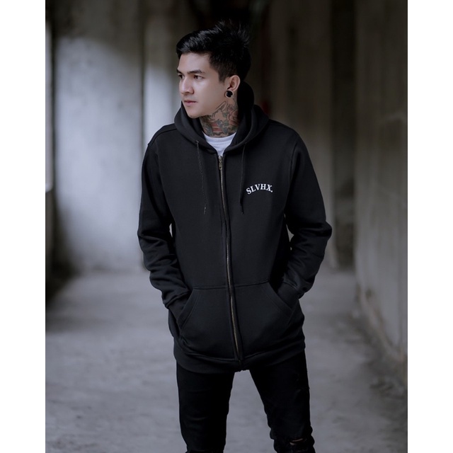 Jaket Pria Salviohexia Jaket Hoodie Slvhx Jaket Zipper Salvio Hexia