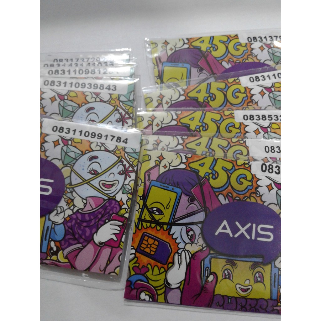 KARTU PERDANA AXIS SUDAH REGISTRASI atau AKTIF dan no acak