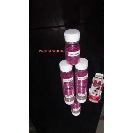 Glitter / Bubuk Glitter / Glitter Powder / Serbuk Gliter / Gliter Bubuk / Gliter/Pink Sedang/netto 25 gr