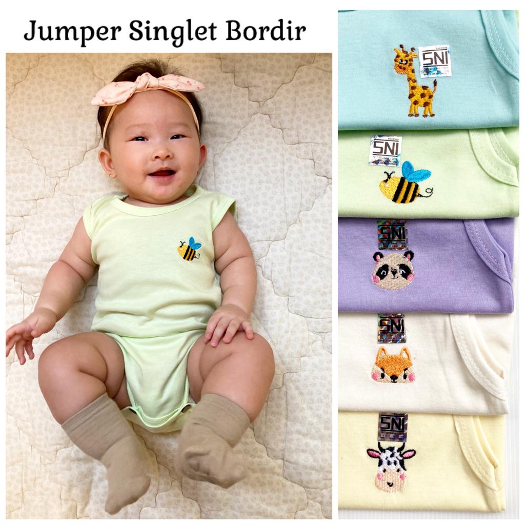 Kaos Singlet / Jumper singlet bordir Anak Bayi Berkualitas Terlaris Lucu Harian Murah