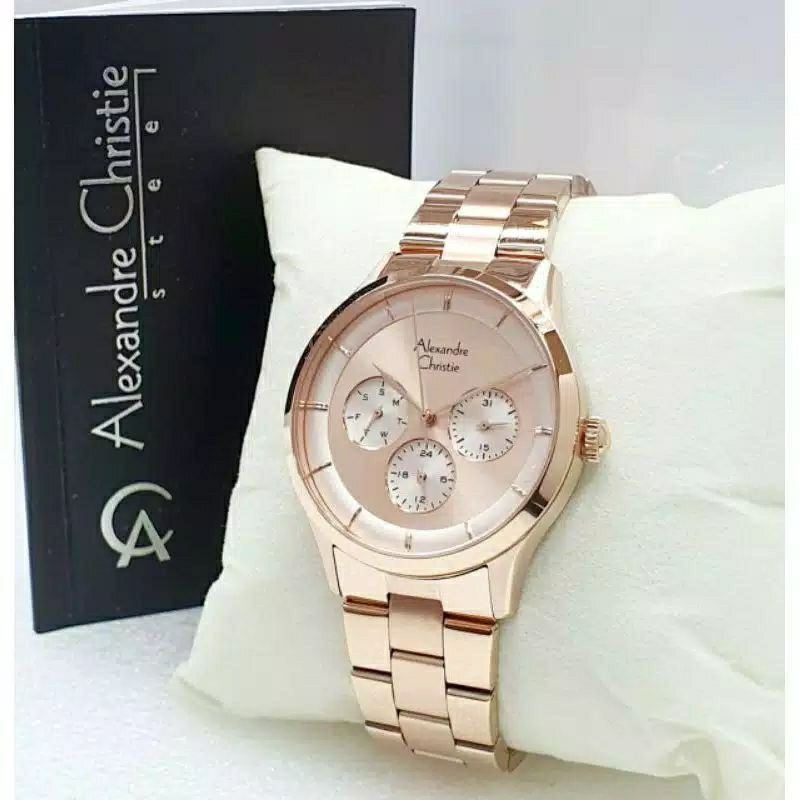 Alexandre Christie Wanita Ac 2B15 Terbaru 2024 Stainless Steel/Garansi Resmi 1 Tahun