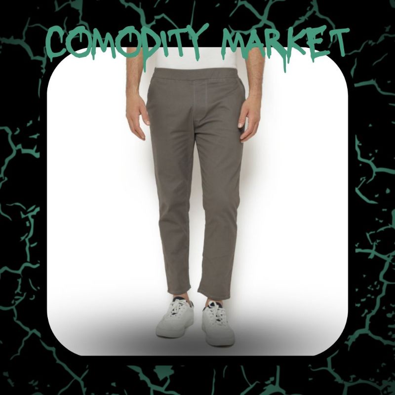 Ramayana - Diesel House Ladies Celana Wanita Karet Twill CPJG Abu, L