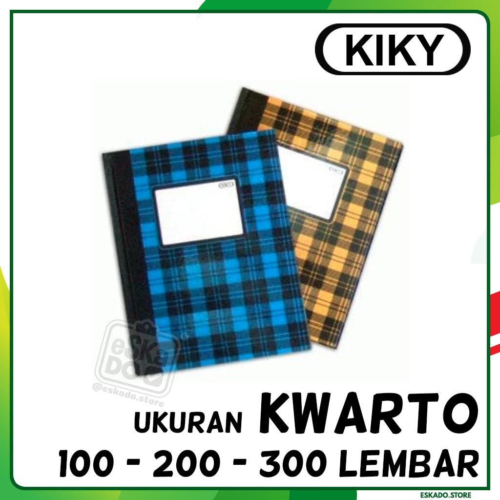 Buku Kwarto / Quarto Kiky Hard Cover Ukuran Kwarto ( Motif Random )