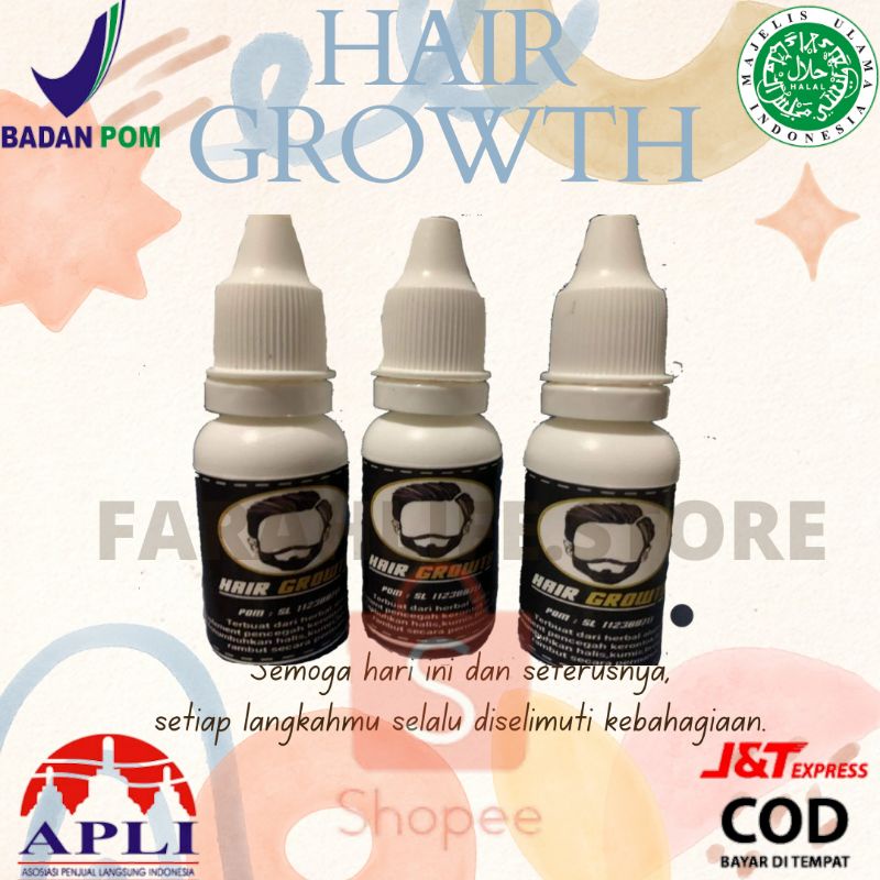 (HAIR GROWTH) PENUMBUH RAMBUT , KUMIS,JENGGOT AMPUH