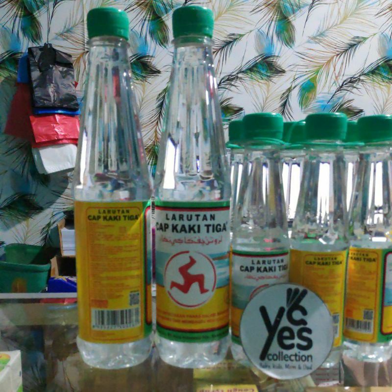 Larutan Cap Kaki Tiga Panas Dalam 500 ml Botol Besar 3 Sariawan tenggorokan kering