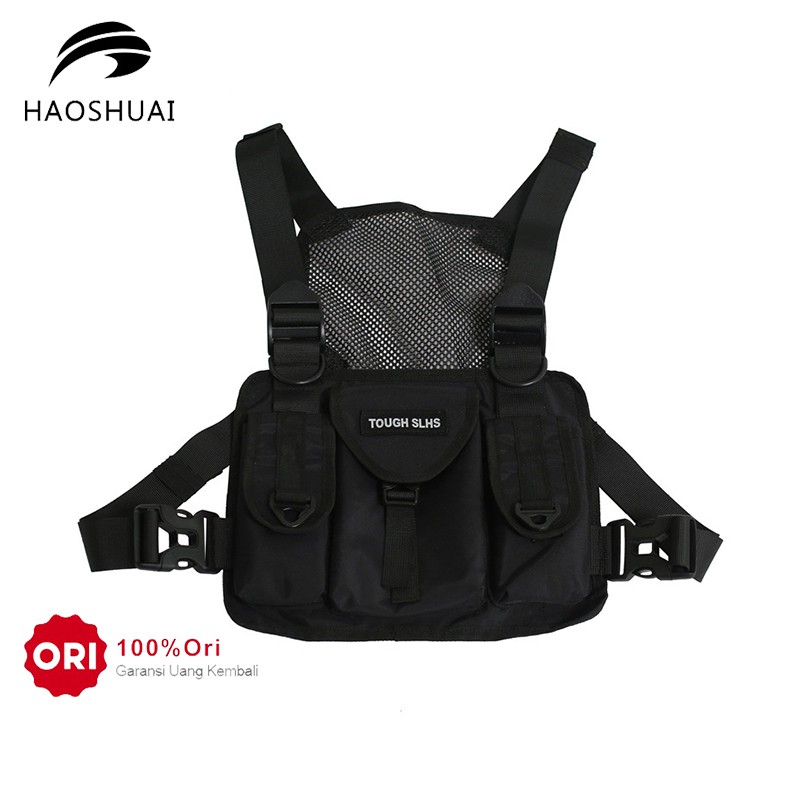 HAOSHUAI 161 Tas Motor Pria Chest Bag Pria Tas Rompi Tas Dada Waterproof WATCHKITE WKOS