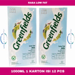 

SUSU UHT GREENFIELDS LOW FAT 1 LITER 1 KARTON 12PCS