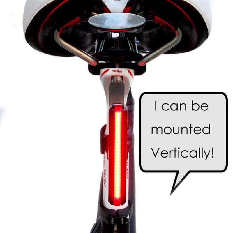 USB Rechargeable LED Bicycle Bike Cycling Front Rear Tail Light 6 Modes Bicycle Lamp Waterproof