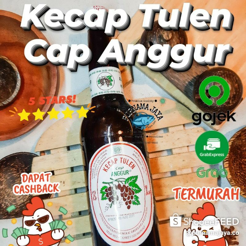 Kecap Tulen Cap Anggur Botol / Refill Asli