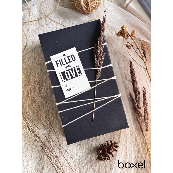 

[COD] Kotak Kado / Kotak Hadiah / Gift Box - Black Classic Accent [COD]