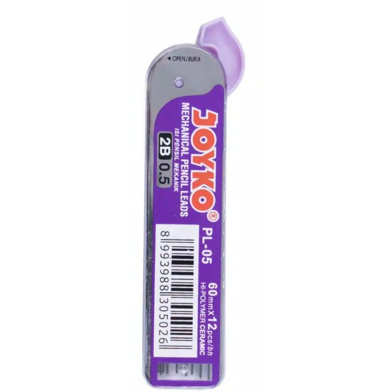 

Isi Pensil/Refill Pensil Mekanik Joyko 2B 0.5mm - 1 Tube