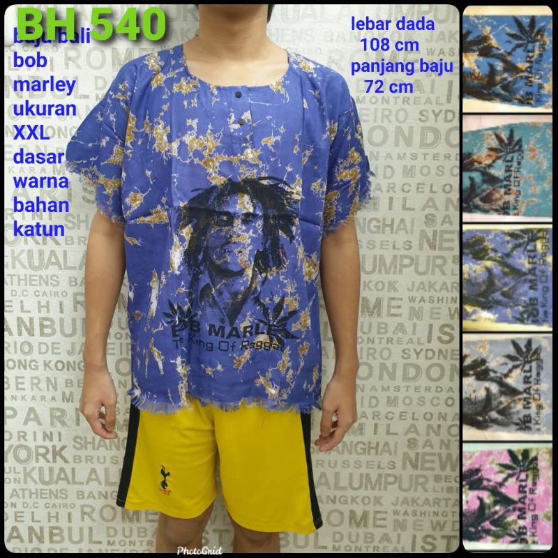 baju Bali katun bob marley janten XL dewasa