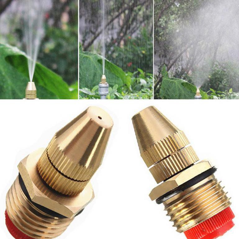 Water Mist Sprinkler Drip Irigasi Penyiram Nozzle Brass 1/2 Inch 1 PCS JM008 Copper PRO004 Grab