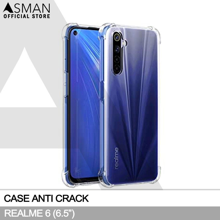 Anti Crack Realme 6 (6.5&quot;) | Softcase Anti Bentur - Clear