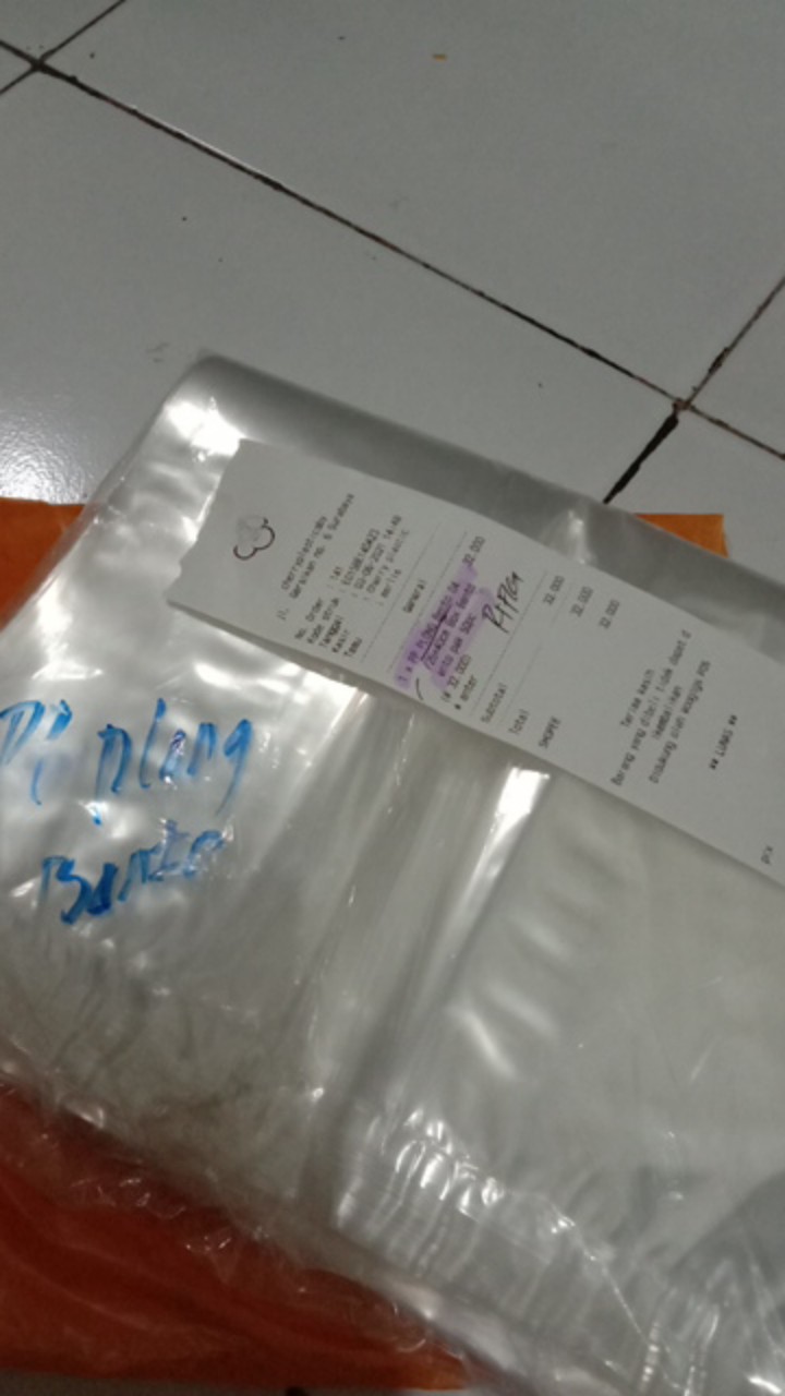 Kresek Pp Plong Bening Alas Bento 16 X 26cm