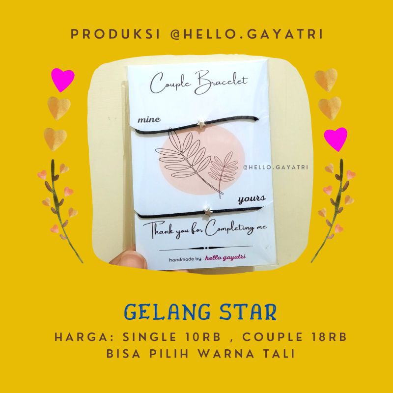 GELANG STAR [SINGLE/COUPLE]