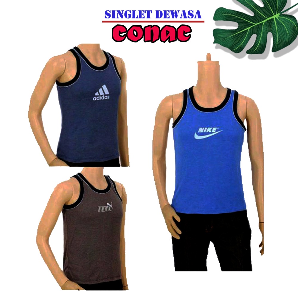 Kaos dalam Pria Dewasa Singlet Conac