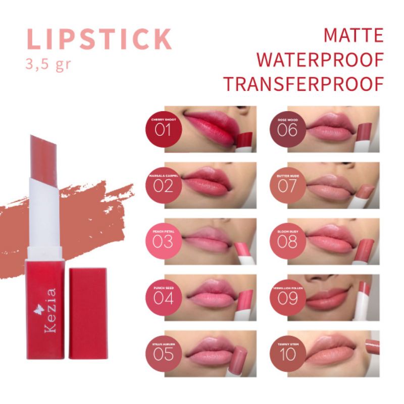 kezia kosmetik/kezia lipstik/original/BPOM