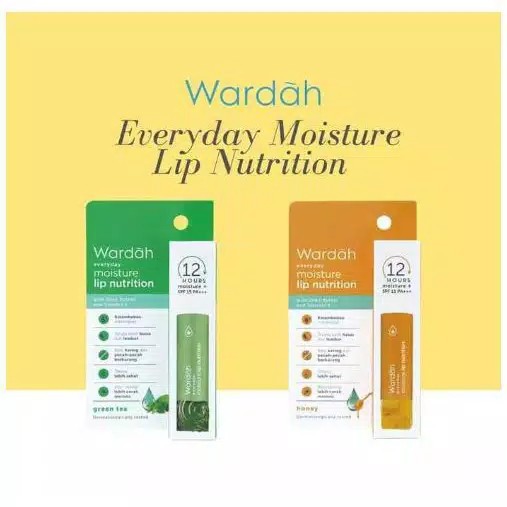 Wardah Everyday Moisture Lip Nutrition Balm 4g (100% Original)