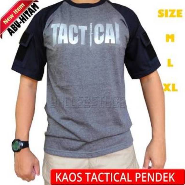 Kaos tactical blackhawk pendek abu abu murah kaos pria