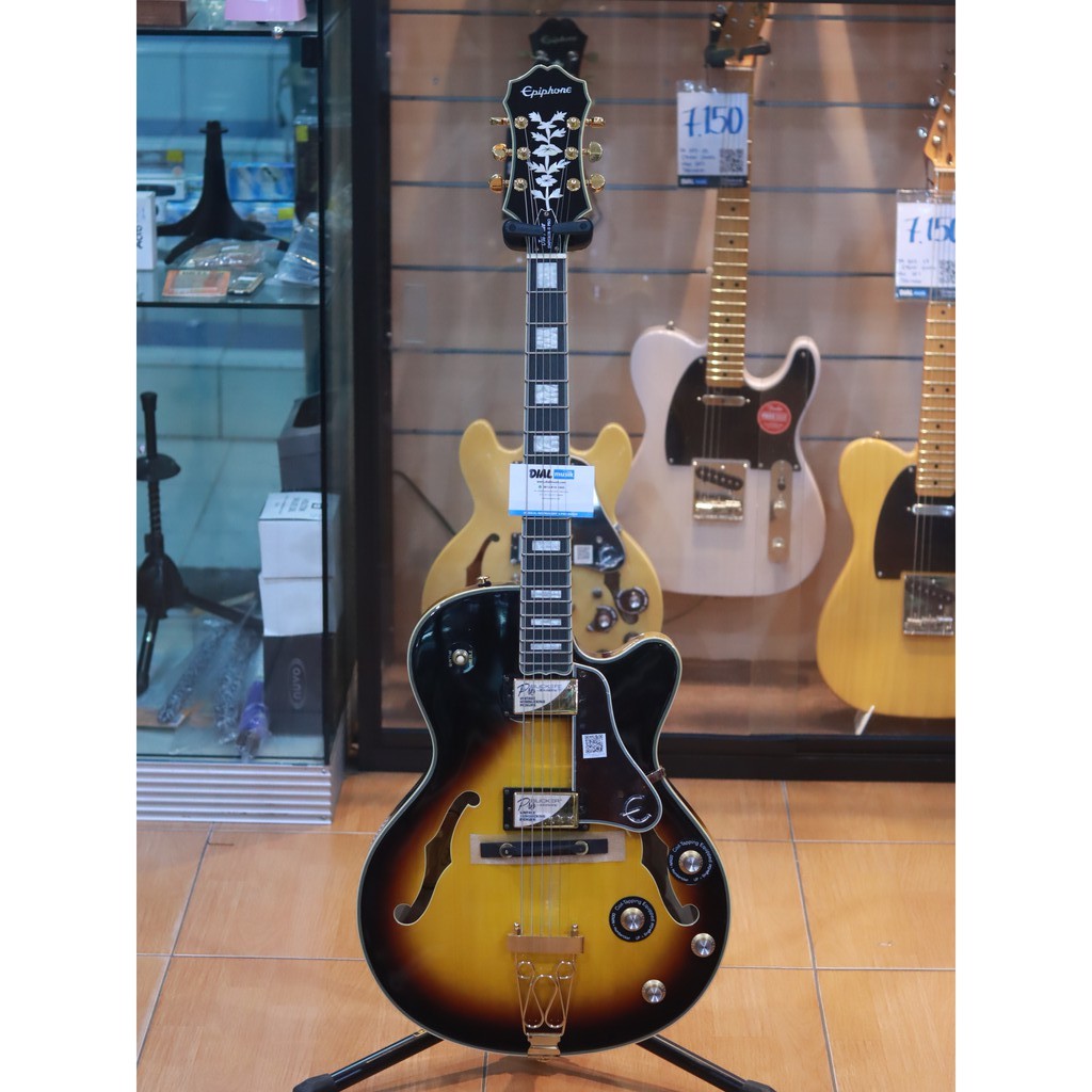 Epiphone Joe Pass Emperor 2 Pro Vintage Sunburst Hollow Body