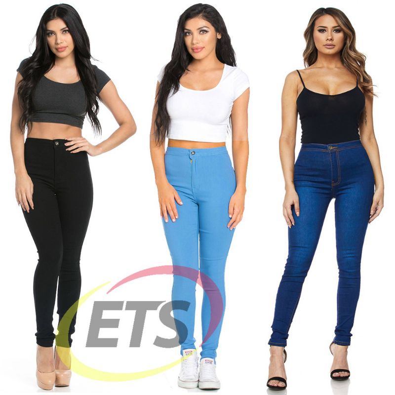 celana jeans wanita sobek celana jeans high waist sobek wanita korea