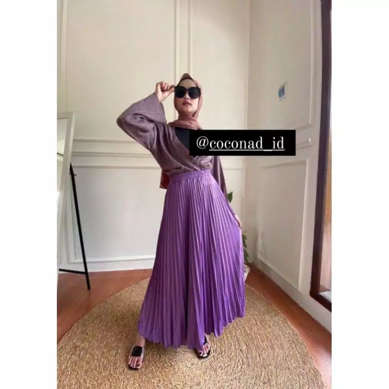 rok plisket Lilac/ungu/