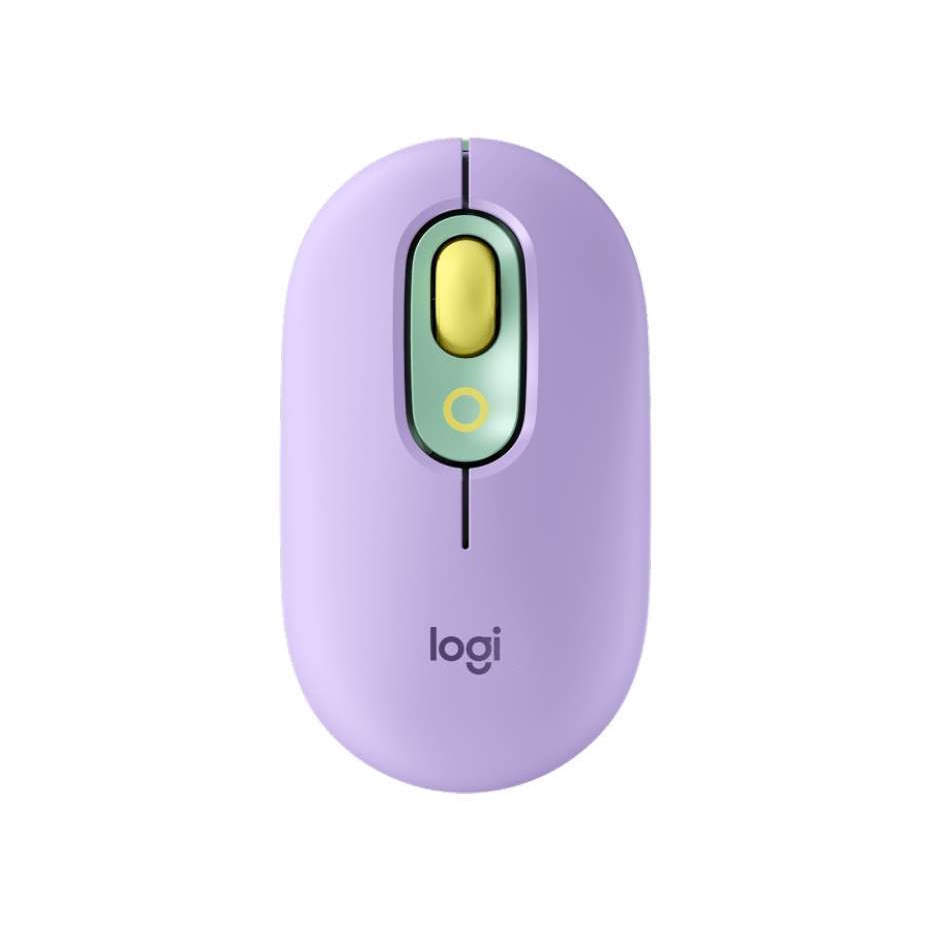 Mouse Logitech POP with Emoji Keys Wireless Bluetooth Silent Daydream Mint &amp; Ungu