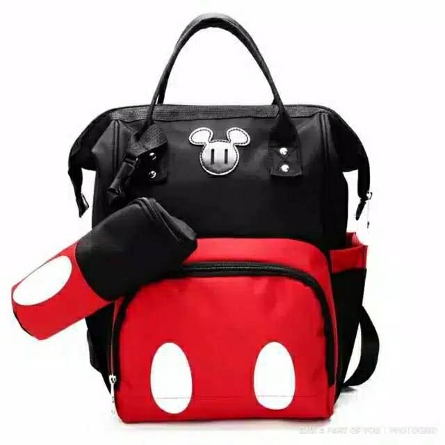 TAS RANSEL CANVAS KOTAK KARAKTER MOUSE DISNEY TAS TRAVELING TAS SEKOLAH