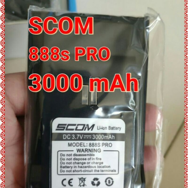 baterai Battrey Batterai Scom 888s pro 3000 Mah