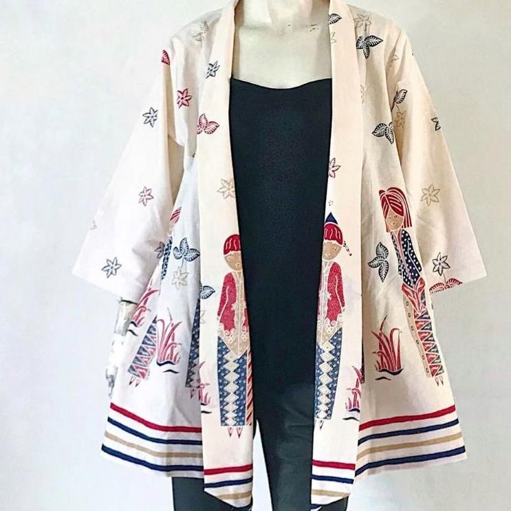 【TERMURAH】 Shanaya Batik Vest Anya Batik Printing ♥