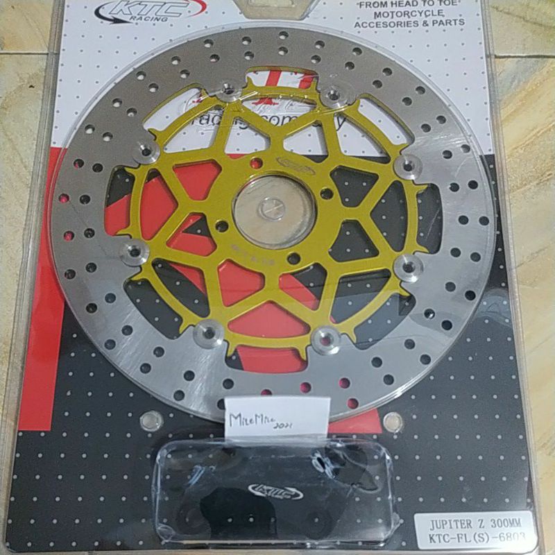 piringan ktc/piringan cakram depan ktc racing jupiter/vega lama/fizr/nuovo 300mm+breket  floating
