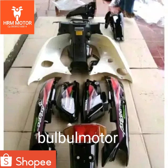 full set body kasar halus + lampu AB dan sain astrea grend/legenda 1/2